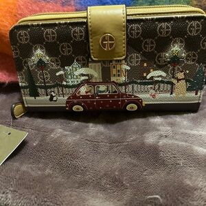 Giani Bernini Brown and Tan Wallet